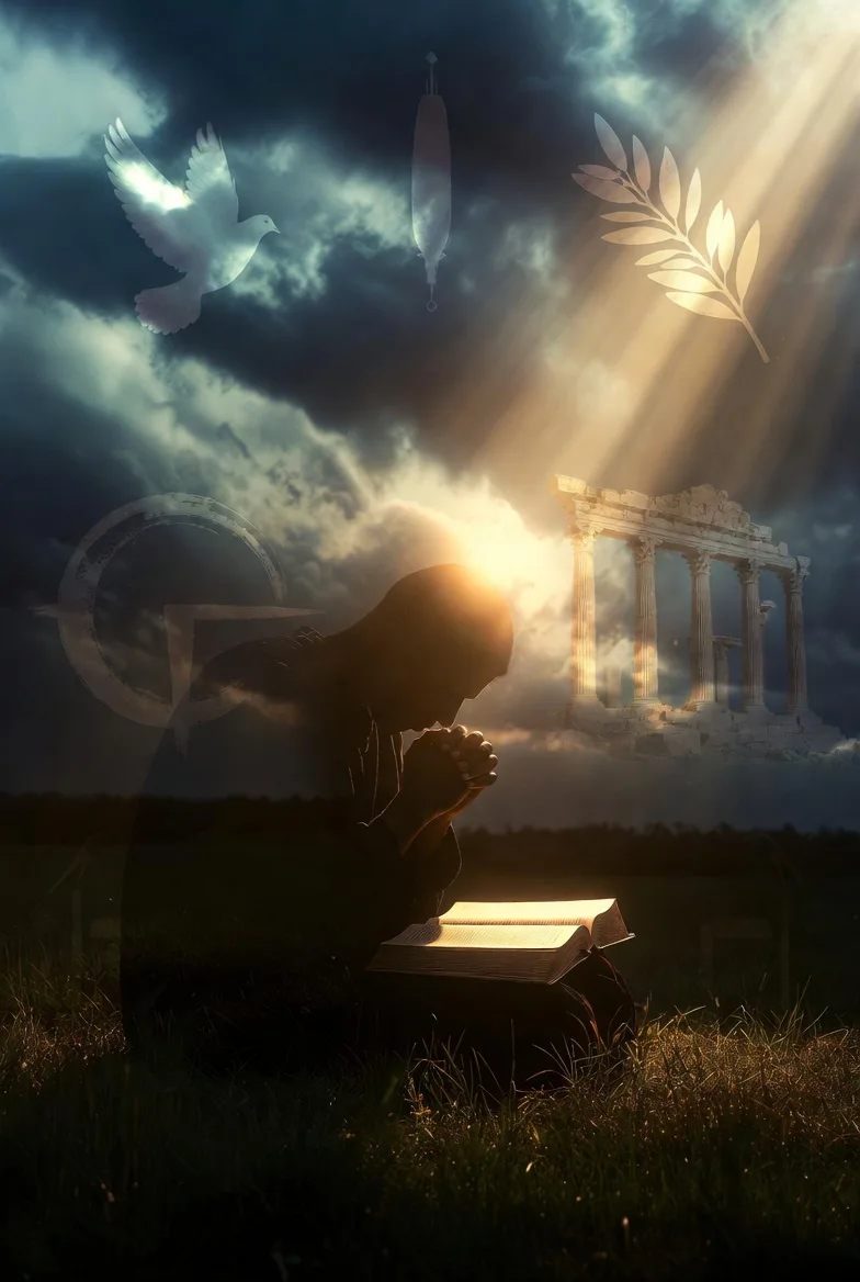 Believer praying over open Bible — faith preparedness for end times